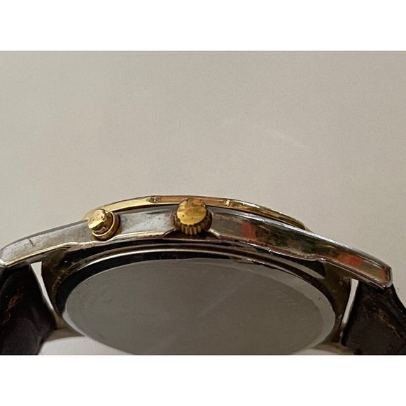 Regency Men's Brown Leather Stainless Steel Water Resistant Quartz Battery Watch - Picture 8 of 16